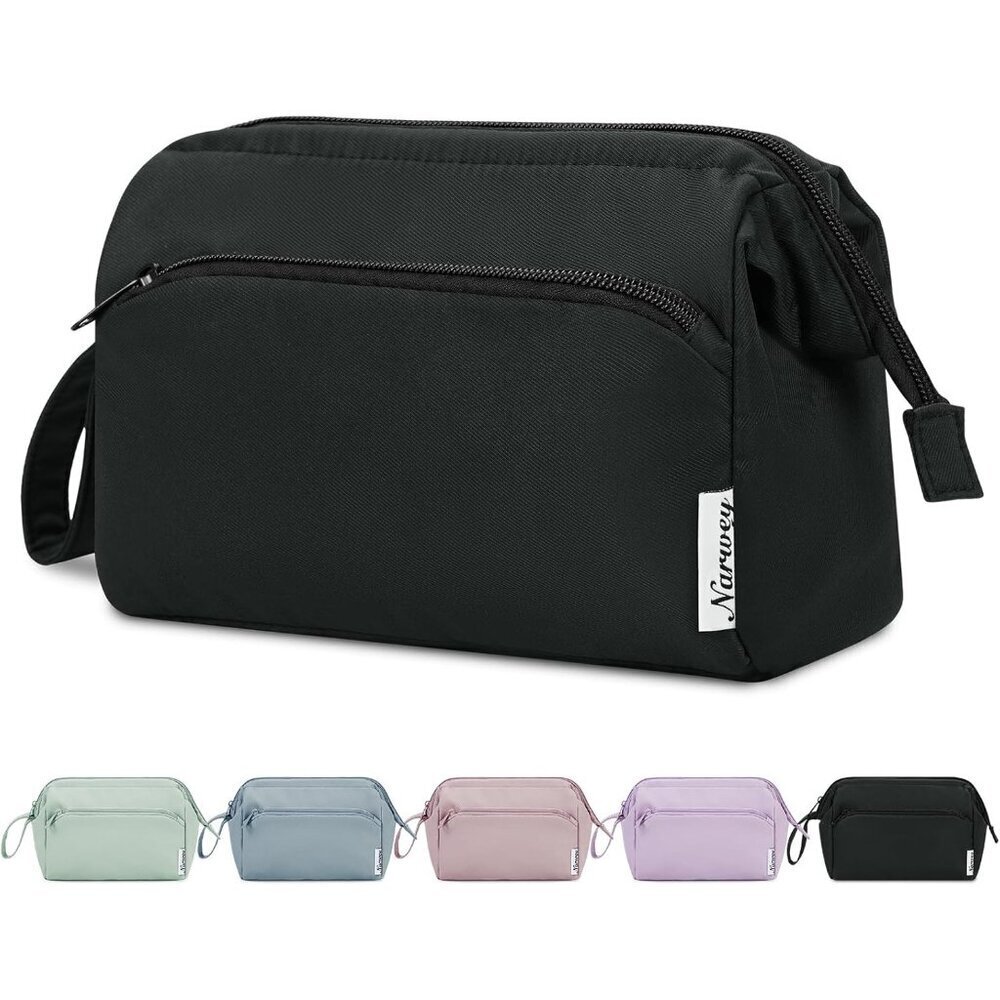 Makeup Bag Women Wide-open Make up Bag Travel Cosmetic Bag Organizer Toiletry Ba